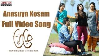 Anasuya Kosam Full Video Song || A Aa Full Video Songs || Nithin, Samantha, Trivikram