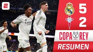 REMONTADA ÉPICA del REAL MADRID, se impuso 5-2 vs CELTA con doblete ENDRICK | Copa del Rey | Resumen