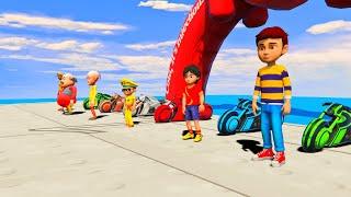 Motu Patlu Vs Little Singam Impossible Parkour Ramp Challenge In Gta 5