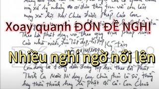 Lá đơn có nhiều điểm nghi ngờ , đi tu mà còn thưa kiện ?