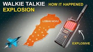 How Lebanon Walkie Talkie Explosion Happened? Israeli Airstrikes #israel #hezbollah