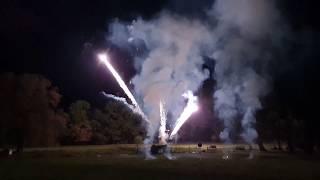 Hochzeitsfeuerwerk mit Musik auf dem Schloß Altenhausen