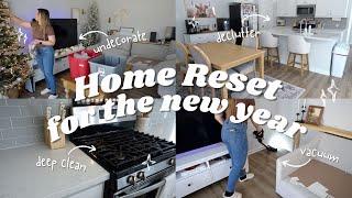 Entire *Home Reset* for the New Year | Satisfying Undecorate Christmas and Deep Clean Transformation