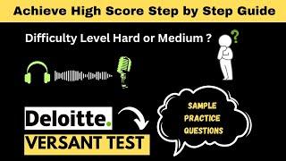 Versant Test Deloitte | Your Complete Guide to Success | versant test for deloitte | hire me plz