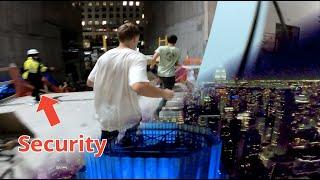 (Intense Security escape) Sneaking into NewYork construction site