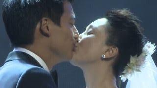 婚礼全程直击 周迅披婚纱与高圣远Archie David Kao结婚 交换戒指后深情拥吻