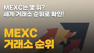MEXC 거래소 순위｜글로벌 거래소 Top 몇 위? 수수료, 거래량, 안전성 분석