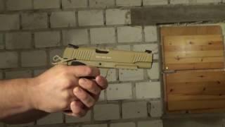 Training mit der Colt M45 CQBP CO2 1911 Rail Gun FDE 4,5mm Stahl BB