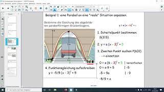 Beispiele zu Textaufgaben mit Parabeln [QF6]