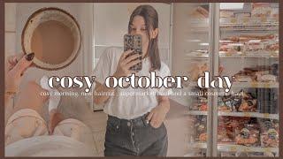 COSY OCTOBER DAY | Vlog, αλλαγή στα μαλλιά, καινούριες αγορές και σουπερμάρκετ haul