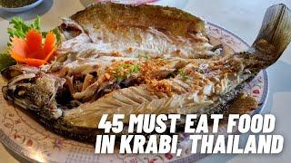 45 MUST EAT FOOD IN THAILAND, KRABI AO NANG Street Food Thai Best 甲米美食之旅 Mango Sticky Rice Pad Thai