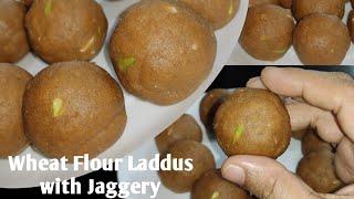 Whole Wheat Flour Laddus With Jaggery| Atta Laddu/Laddos