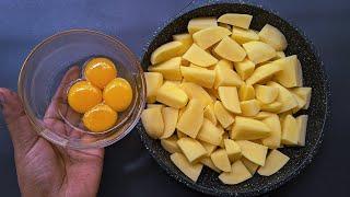 Just Add Eggs With Potatoes Its So Delicious! Simple Breakfast Recipe. Healthy Cheap & Tasty Snacks.