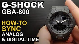 Gshock GBA 800 - Adjusting watch hands - Module 5554