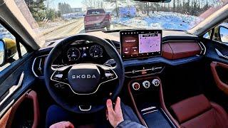 2025 Skoda Kodiaq side by side Subaru Forester | POV Test Drive