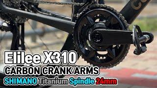 How to Shimano Carbon  X310 ELILEE Titanium Crank Arms  Q-factor reduction 12 11 10 Road Bike