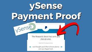 ySense Payment Proof (Live PayPal Payout)