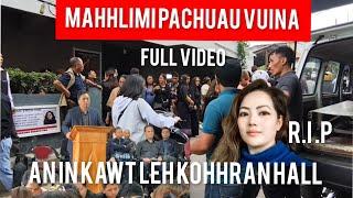 Pi Mahlimi  Pachuau,Pu sangzela tlau Nupui Vuina Program..An chenna in vel leh kohhhran hall.June17