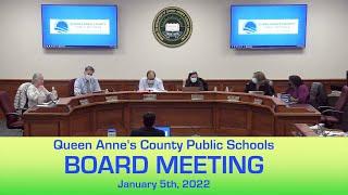 QACPS Board Meeting 1 5 2022 video