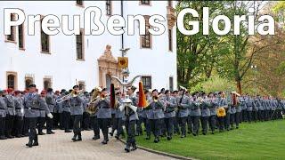 Preußens Gloria vor Schloss in Celle - Ausmarsch Ehrenformation USH Heeresmusikkorps Hannover