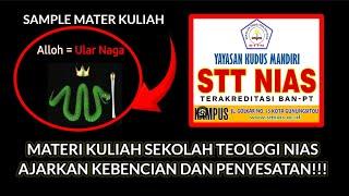 DERETAN  MATA KULIAH STT NIAS YG JELAS-JELAS MENGHINA ALLAH ﷻ DAN NABI MUHAMMAD ﷺ