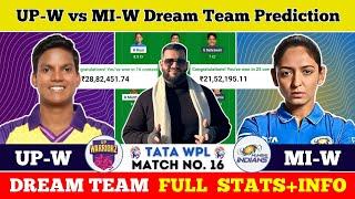 UP-W vs MI-W Dream Team Prediction|UP-W vs MI-W Fantasy11 Prediction|UP-W vs MI-W Dream Team|