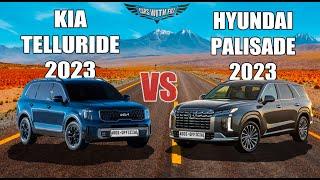 Hyundai Palisade 2023 VS Kia Telluride 2023 | Exterior & Interior Comparison | #headtohead