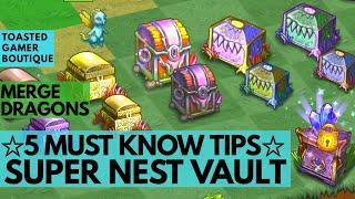 5 Must Know Tips Every Merge Dragons Player Should Know &  Dragon Super Nest Vault 135 Gems 