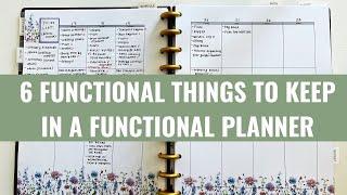 6 Functional Things You Need in A Functional Planner #functionalplanner