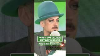 Boy George's fears when he met David Bowie!