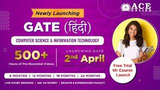 Launching GATE CSIT in HINDI by ACE ONLINE | ACE Engineering Academy