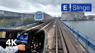 Driving the metro to Rotterdam |  RET Line E | 4K Metro Cabview | Bombardier Flexity Swift RSG3