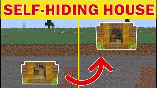 SECRET House That HIDES ITSELF UNDERGROUND | Works in Bedrock 1.21!