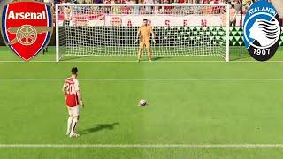 ARSENAL vs ATALANTA Penalty CHAMPIONS LEAGUE 2024 SIMULAÇÃO FUTEBOL EA FC 24