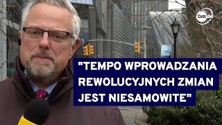 "Obserwuję Waszyngton od 19 lat, takie rzeczy się nie działy" - Marcin Wrona o chaosie w USA @TVN24