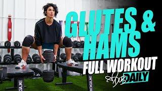 GLUTES & HAMS FOCUSED LEG DAY | Full Workout | #DLBDaily