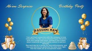 Surprise Birthday Celebration Of Raashmi Maam At Visual Vibrations