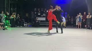 Salsa social dancing @ Valeriya Lebedeva & Andrey Bryukhovskikh @ Hot Winter Salsa Festival 2022