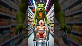 ️ Evolution of Baby_ Cute Baby in shopping mall with Giant fox Rak5m #youtubeshorts #love#shorts