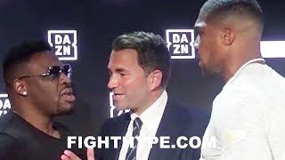 (DAAAMN!) ANTHONY JOSHUA ERUPTS ON JARRELL MILLER; NEAR BRAWL AS HEATED WORDS ARE EXCHANGED