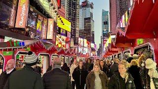 New York LIVE First Day Of Winter in Manhattan Saturday Night Walk (21 December 2024)