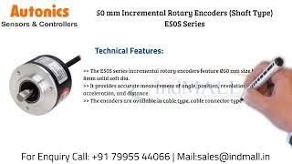 Autonics 50 mm Incremental Shaft Type Rotary Encoders(E50 Series)