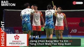 Final XD - Jiang Zhen Bang/Wei Ya Xin vs Tang Chun Man/Tse Ying Suet - Japan Open 2024