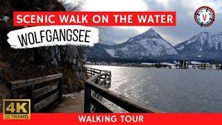 Wolfgangsee  Austria Amazing Walk on the Water  (4K Virtual Walking)