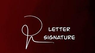 R Letter Creative signature | Freebirds Designs