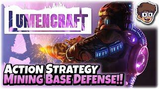 MINING BASE DEFENSE ACTION STRATEGY GAME!! | Let's Try: Lumencraft