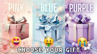 Choose your gift || 3 gift box challenge Pink, Blue & Purple #giftboxchallenge #chooseyourgift