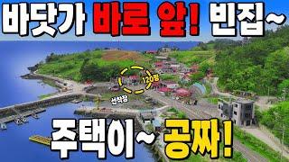 [속보]바닷가 코앞~ 선착장이 있는 빈집이 몽땅 공짜! 전국 빈집이 헐값에 쏟아집니다~ 땅값 조금만 주세요!