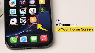 How to add a document to your iPhone or iPad Home Screen?