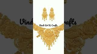 Gold necklace design